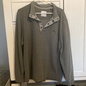 Gray Button-Up Sweater